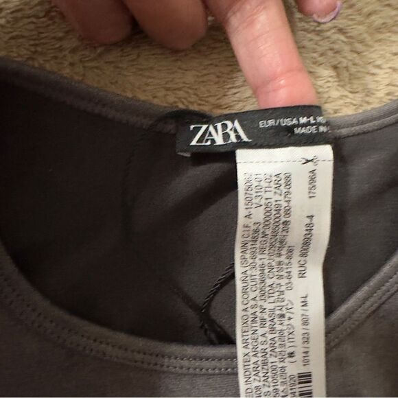 ZARA Ruched Bodycon Dress Size M-L NWOT - Picture 10 of 10